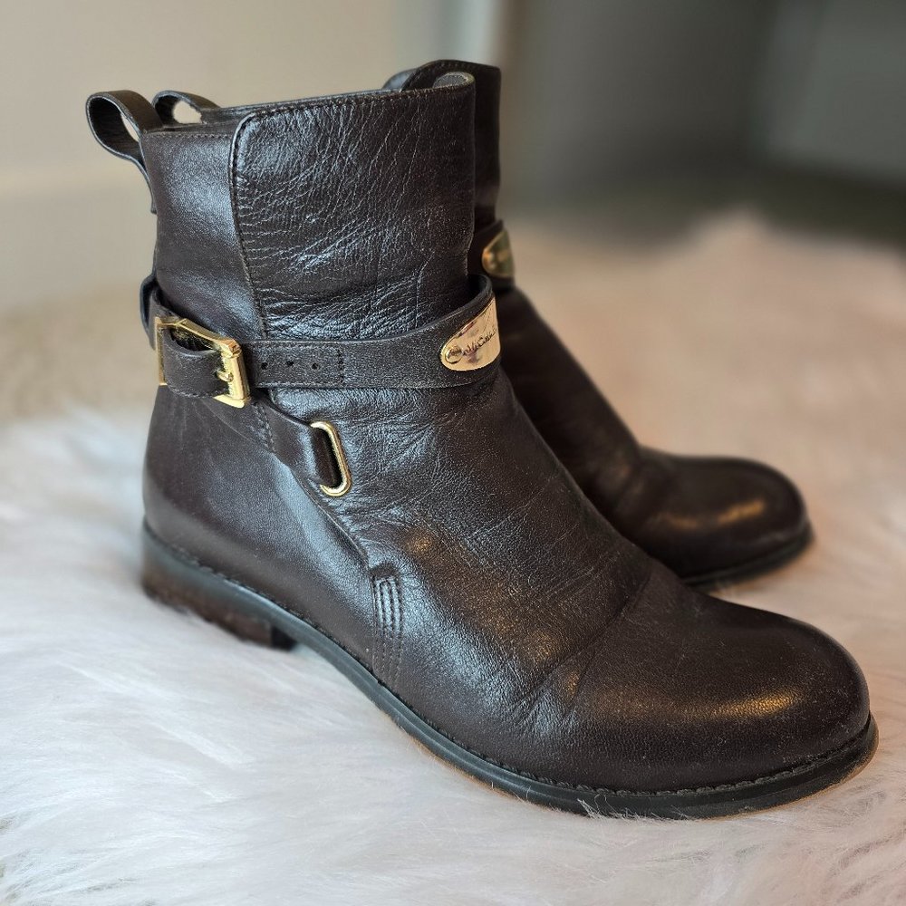 Michael Kors Brown Leather Boots size 6
